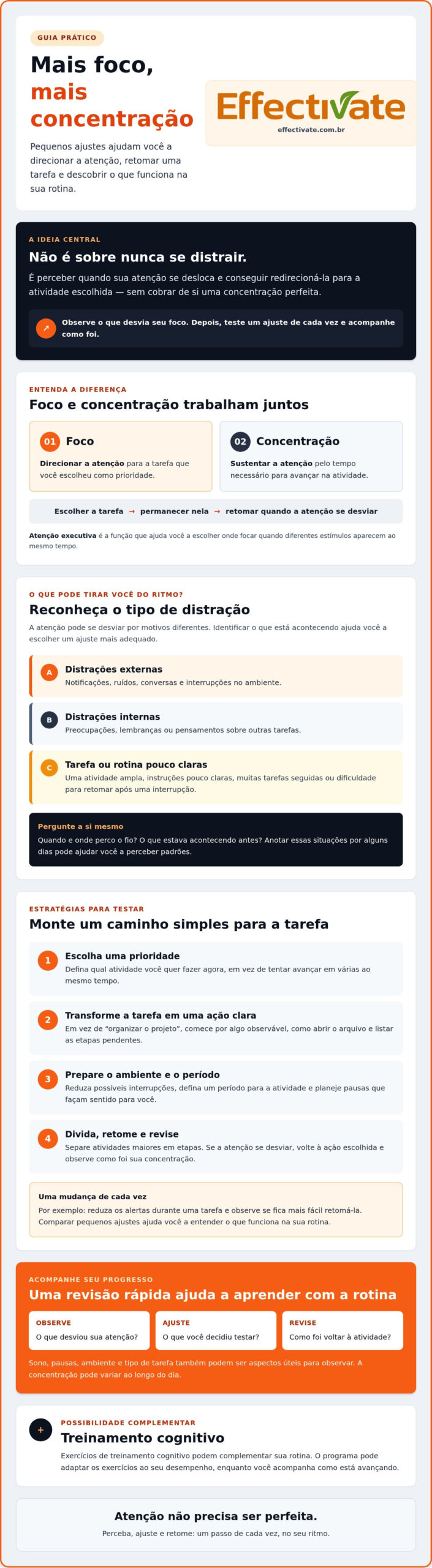 Como ter mais foco e concentração: hábitos práticos para o dia a dia